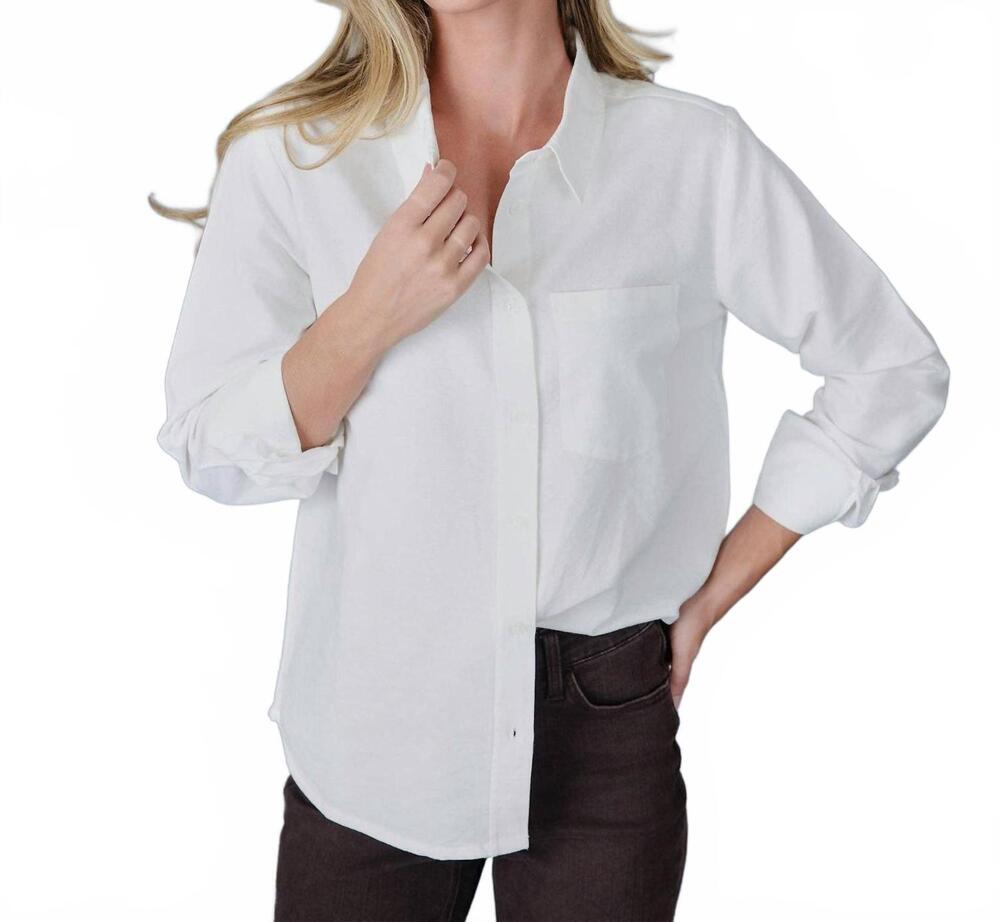 NEW DOWNEAST sofia shirt in dream white